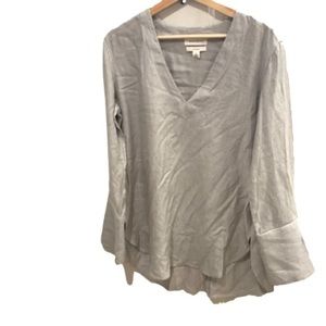 Treasure & Bond striped boyfriend tunic top M